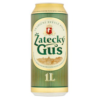 Žatecký Gus Svetlé pivo ležiak 1,0 l