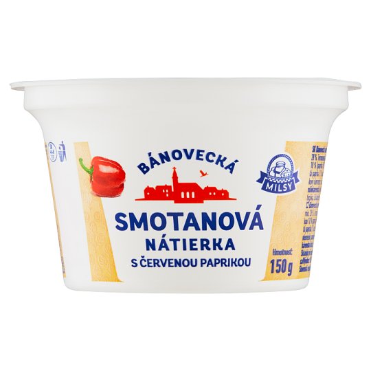 Milsy Bánovce Cream Spread with Red Pepper 150 g