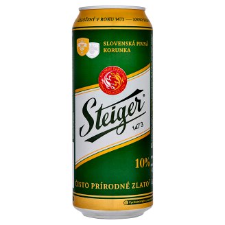 Steiger 10% pivo výčapné svetlé 0,5 l