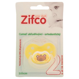 Zifco Pre deti 2 Ukľudňujúci ortodontický silikónový cumeľ