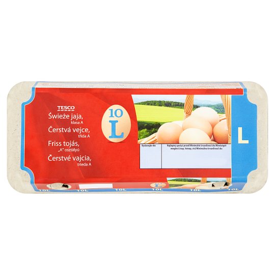 Tesco Čerstvé vajcia L 10 ks