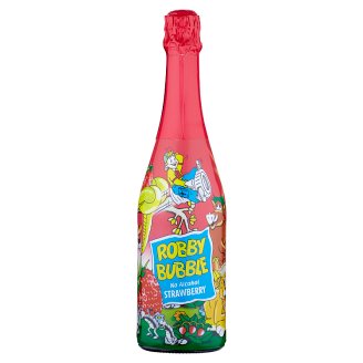 Robby Bubble Strawberry sýtený nealkoholický nápoj ochutený 0,75 l