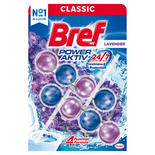 Bref Power Aktiv Lavender Field tuhý WC blok 2 x 50 g