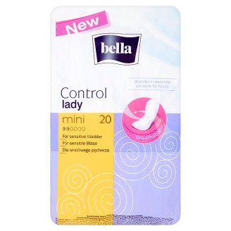 Bella Control Lady mini priedušné anatomicky tvarované urologické vložky 20 ks