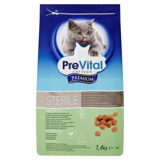 PreVital Premium Kompletné krmivo pre dospelé sterilizované mačky 1,4 kg