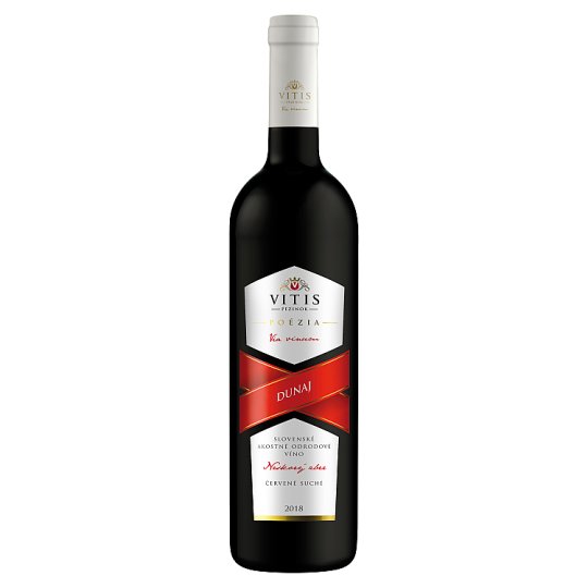 Vitis Pezinok Poézia Dunaj slovenské akostné odrodové víno červené suché 0,75 l