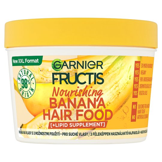Fructis Hair Food Nourishing Banana mask for dry hair, 400 ml - Tesco  Groceries