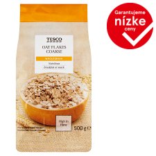 Tesco Celozrnné ovsené vločky, hrubé 500 g