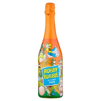 Robby Bubble Peach sýtený nealkoholický nápoj ochutený 0,75 l