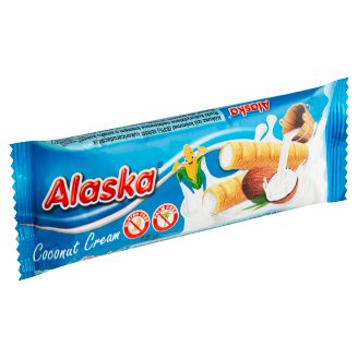 Alaska Kukuričné trubičky plnené krémom s arómou kokosovou 18 g
