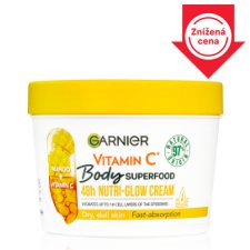 Garnier Body Food Glow Cream Mango + Vitamin C, 380 ml