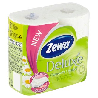 Zewa Deluxe Camomile Comfort toaletný papier 3-vrstvový 4 ks