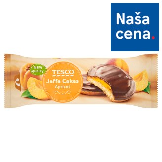 Tesco Piškóty so želé s marhuľovou príchuťou polomáčané v čokoláde 150 g