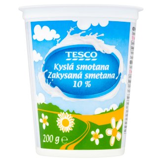 Tesco Kyslá smotana 10 % 200 g