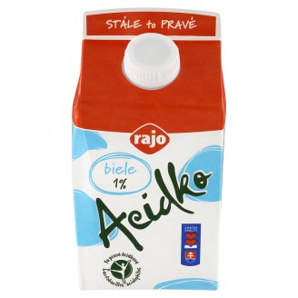 Rajo Acidko Zakysané mlieko biele 1 % tuku 450 ml