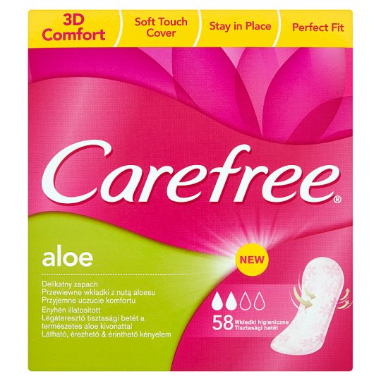 Carefree Aloe slipové vložky 58 ks