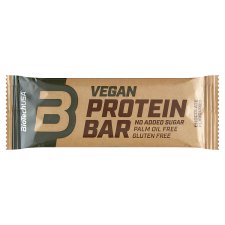 BioTechUSA Vegan Protein Bar with Chocolate Flavour and with Icing 50 g