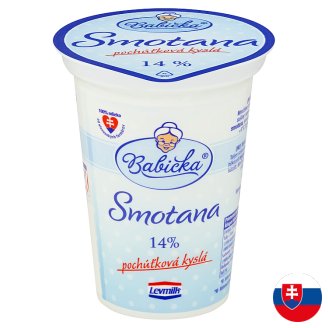 Babička Smotana pochúťková kyslá 14 % 200 g