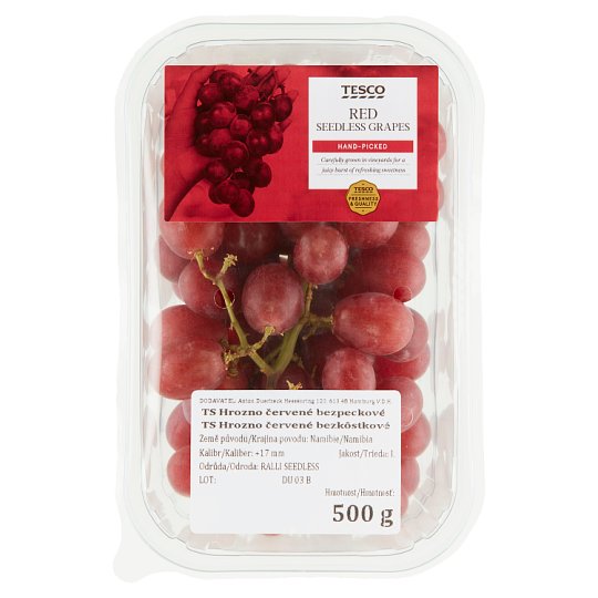 Tesco Red Seedless Grapes 500 g