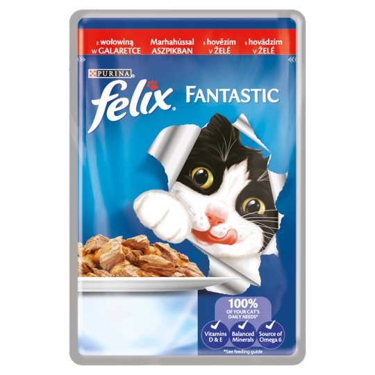 FELIX Fantastic s hovädzím v želé 100 g