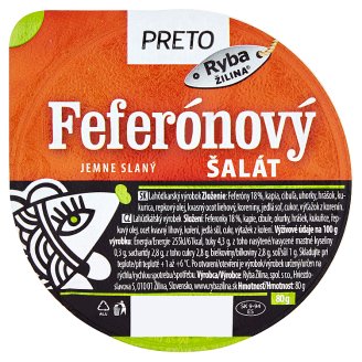 Ryba Žilina Preto Feferónový šalát jemne slaný 80 g