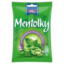 SFINX Mentolky Candies with Menthol and Eucalyptus Flavor Filling 90 g