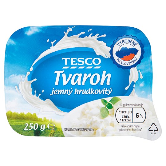 Tesco Tvaroh jemný hrudkovitý 250 g