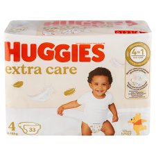 Huggies Extra Care Diapers Size 4, Children 8-16 kg 33 pcs