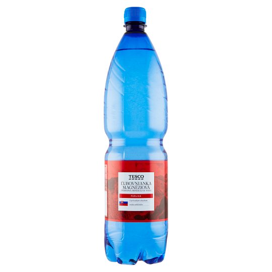 Tesco Ľubovnianka Magnesium Natural Mineral Water Carbonated 1.5 L