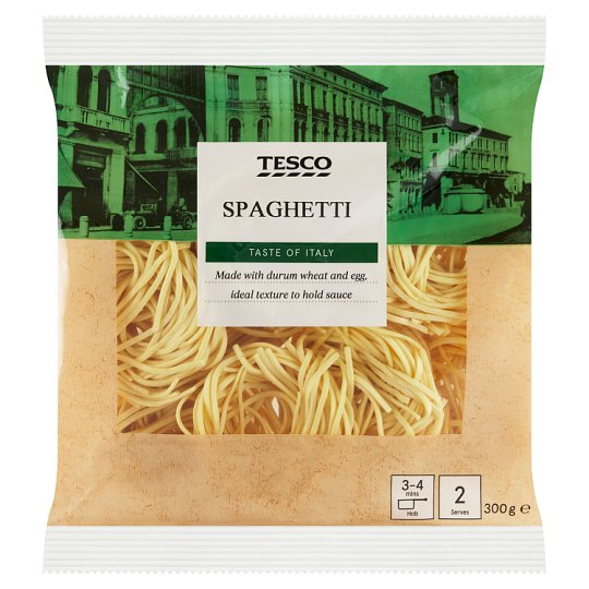 Tesco Spaghetti nesušené vaječné cestoviny 300 g