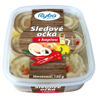 Ryba More Zdravia Sleďové očká v oleji s kapiou 150 g