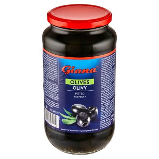 Giana Španielske čierne olivy bez kôstky v slanom náleve 880 g
