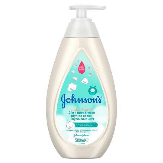 Johnson's Cottontouch Kúpeľ a umývací gél 2v1 500 ml