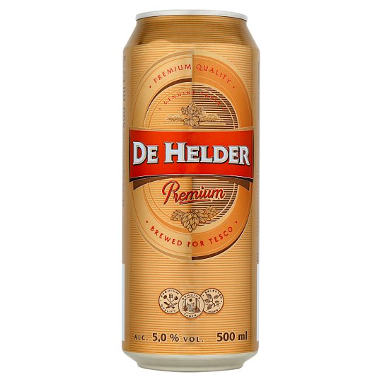 De Helder Premium pivo výčapný ležiak svetlý 500 ml