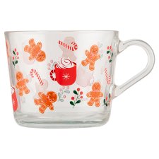 F&F Home Gingerbread with Hot Drinks Glass Mug