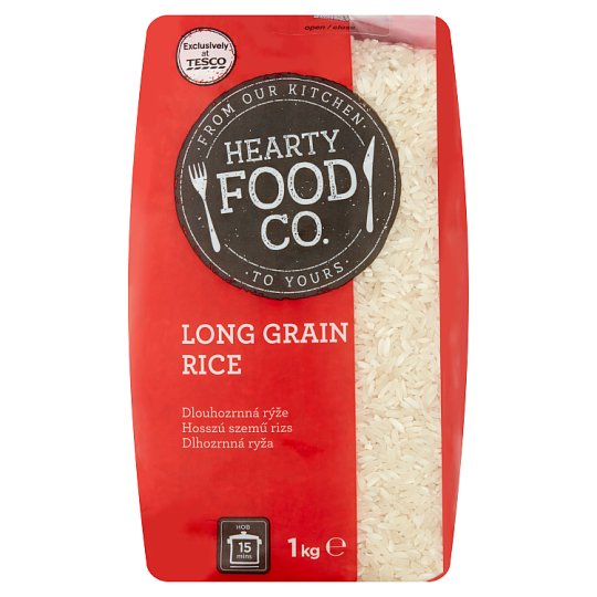 Hearty Food Co. Dlhozrnná ryža 1 kg