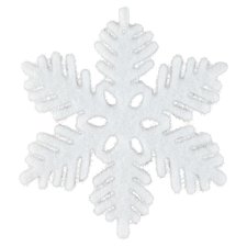 Large White Hanging Snowflake