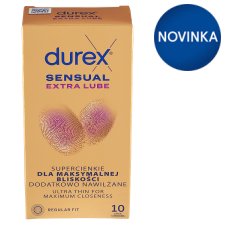 Durex Sensual Extra Lube Condoms 10 pcs