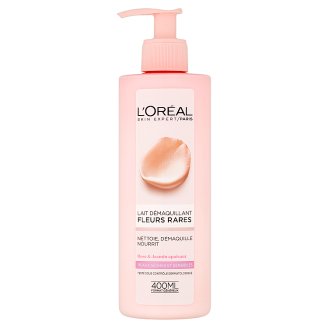 L'Oréal Paris Odličovacie mlieko s výťažkami vzácnych kvetov pre suchú a citlivú pleť 400 ml