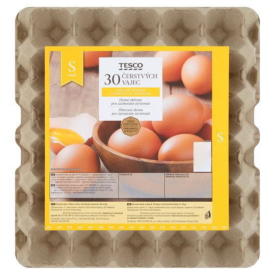 Tesco Čerstvé vajcia S 30 ks
