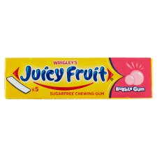 Wrigley's Juicy Fruit Žuvačka bez cukru s ovocnou príchuťou 5 ks 13 g