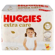 Huggies Extra Care Diapers Size 5, Children 11-25 kg 28 pcs