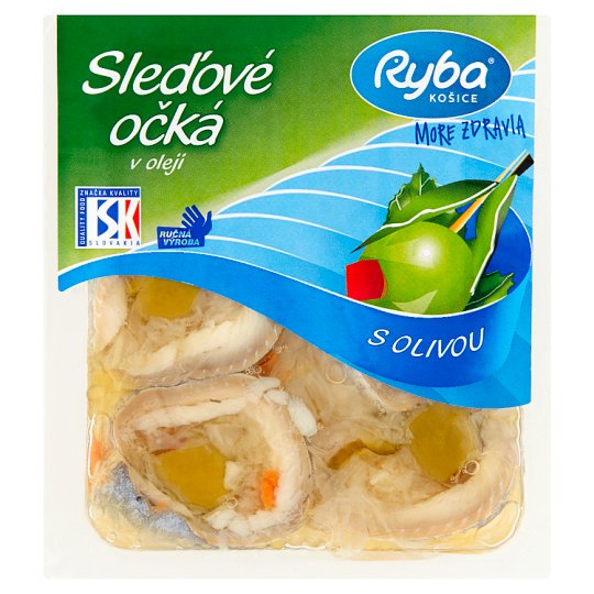 Ryba More Zdravia Sleďové očká v oleji s olivou 160 g