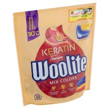 Woolite Keratin Therapy Mix Colors gélové kapsuly 33 praní 660 g