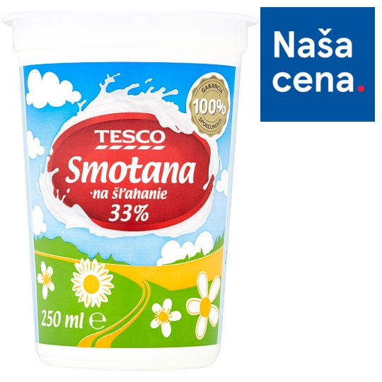 Tesco Whipping Cream 33% 250 ml