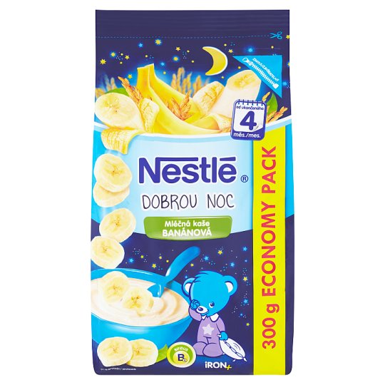 Nestlé Dobrú noc Mliečna kaša banánová 300 g