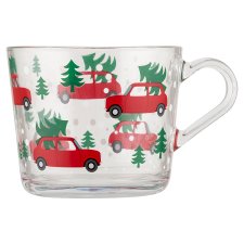 F&F Home Car with Tree Glass Mug