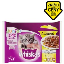 Whiskas Junior Casserole Selection of Poultry in Jelly 4 x 85 g