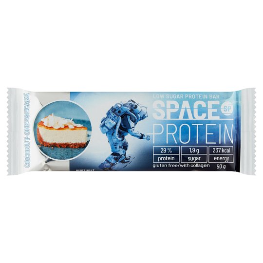 Space Protein Protein Bar with Coconut and Cheesecake Flavor 50 g Tesco Groceries