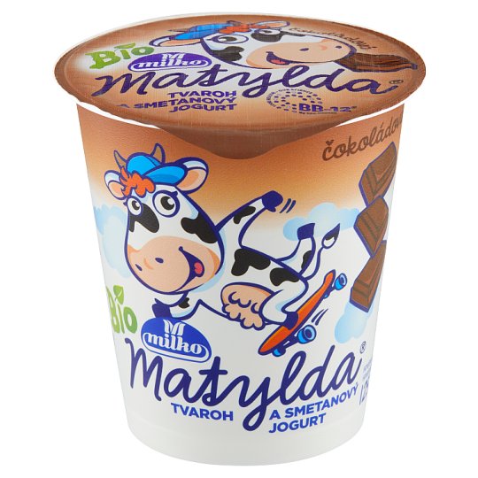 Milko Matylda Dessert with Bio Curd and Bio Yoghurt Chocolate 125 g